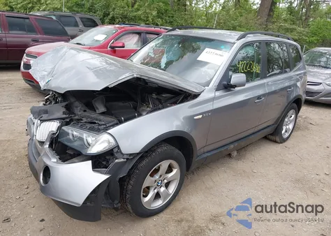 2008 BMW X3 3.0Si из США, поврежденный, VIN WBXPC934X8WJ23597
